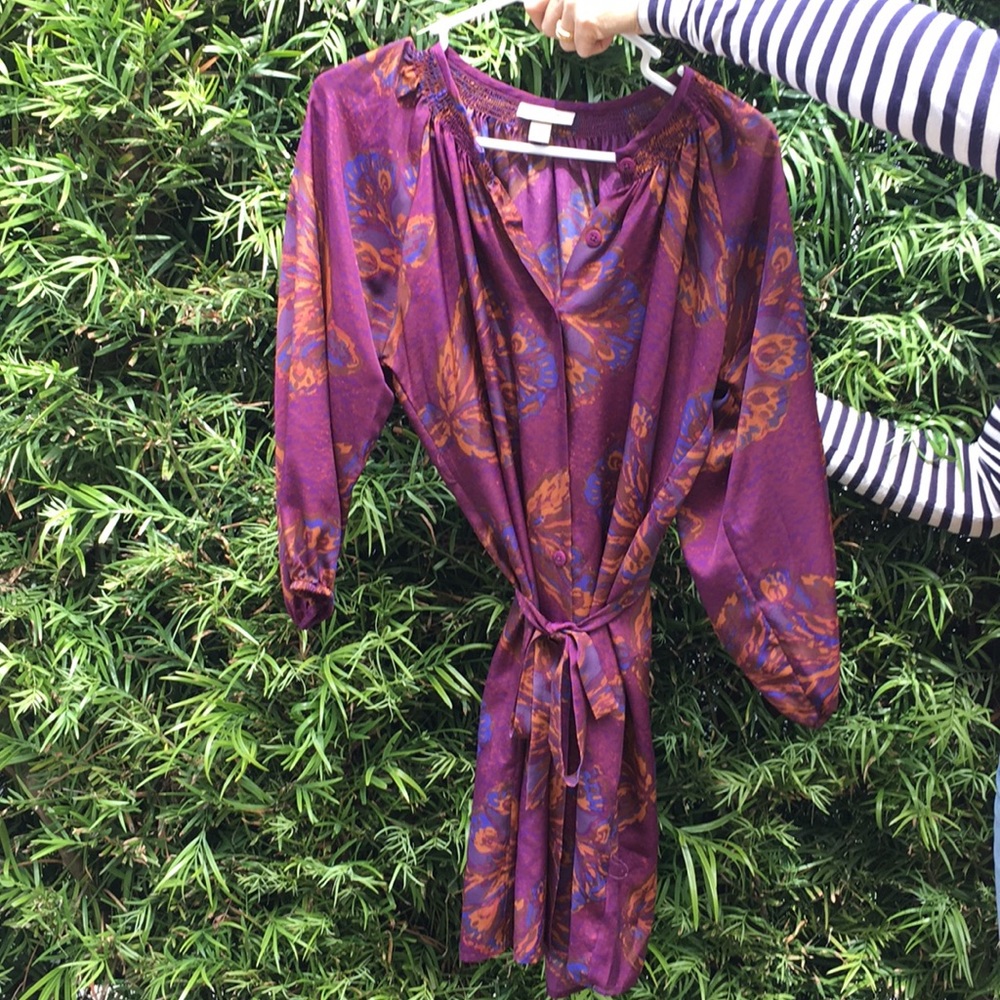 Tucker patterned dress